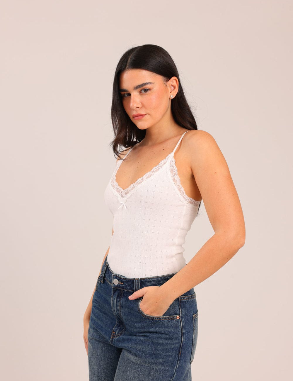 FOX נשים גופיה גופיית ריב גופיית ריב