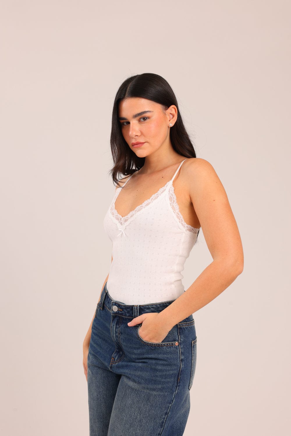 FOX נשים גופיה גופיית ריב גופיית ריב