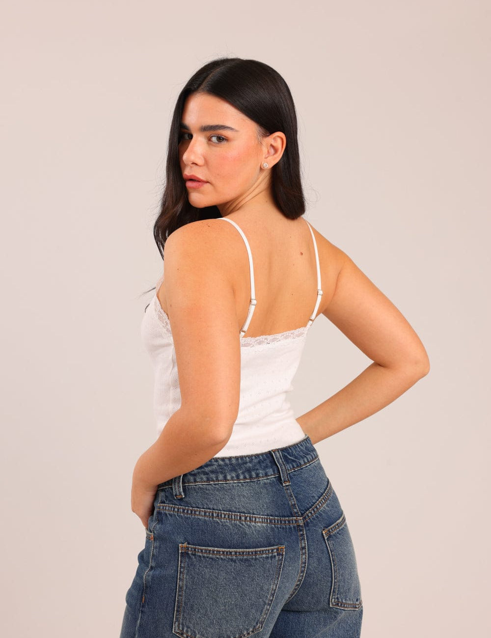 FOX נשים גופיה גופיית ריב גופיית ריב