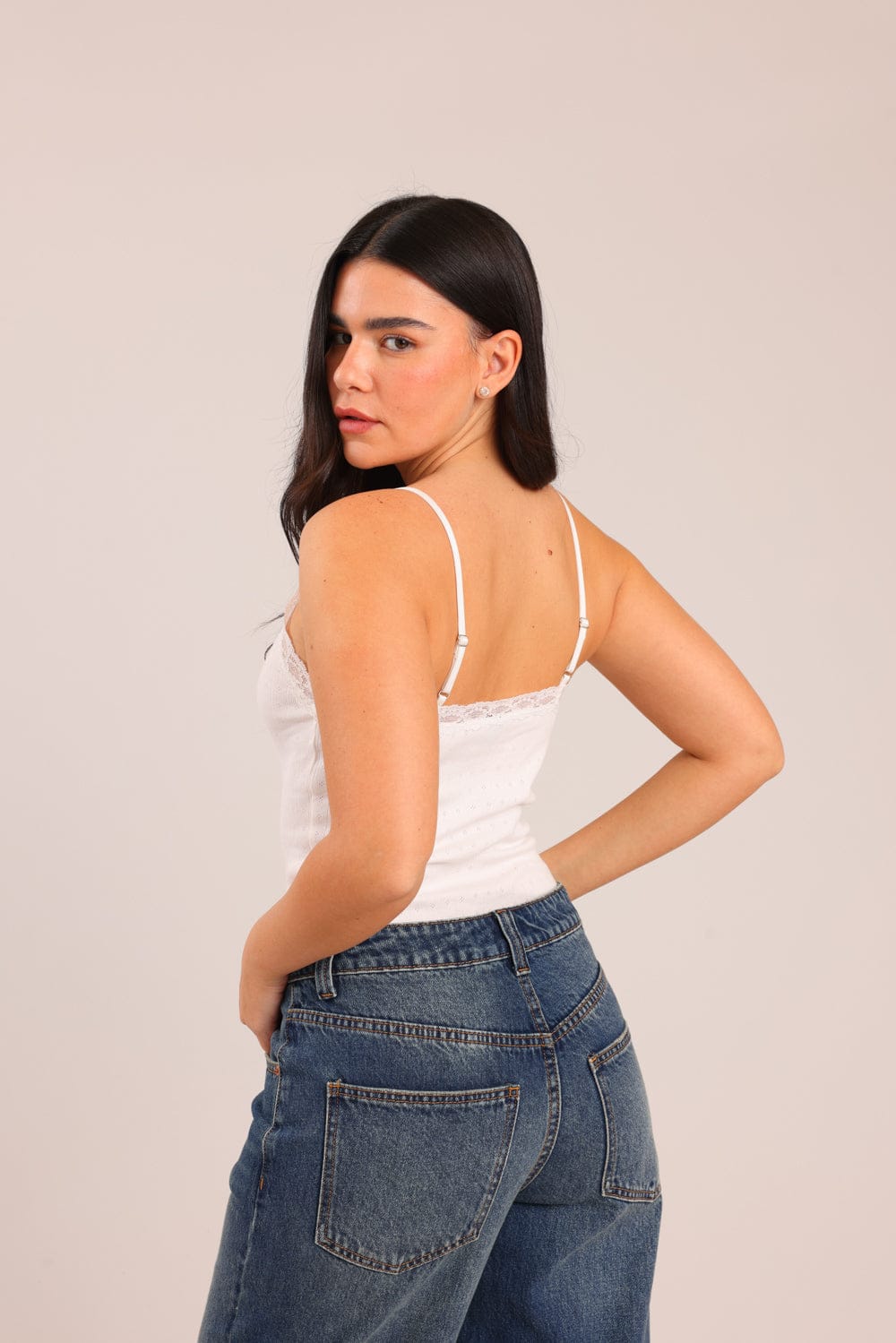 FOX נשים גופיה גופיית ריב גופיית ריב