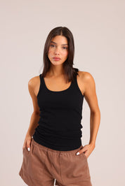 FOX נשים גופיה גופייה חלקה גופייה חלקה