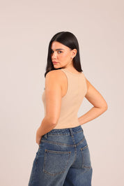 FOX נשים גופיה גופייה חלקה גופייה חלקה