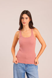 FOX נשים גופיה גופייה חלקה גופייה חלקה