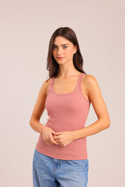 FOX נשים גופיה גופייה חלקה גופייה חלקה