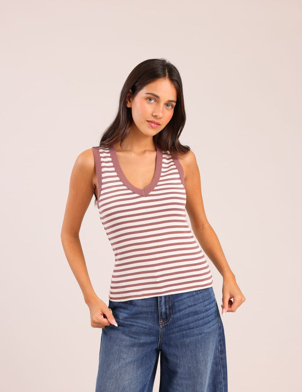 FOX נשים אחר גופיית ריב גופיית ריב