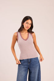 FOX נשים אחר גופיית ריב גופיית ריב