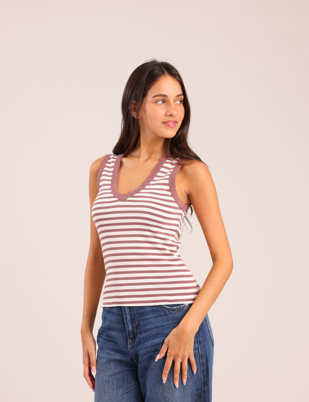 FOX נשים אחר גופיית ריב גופיית ריב