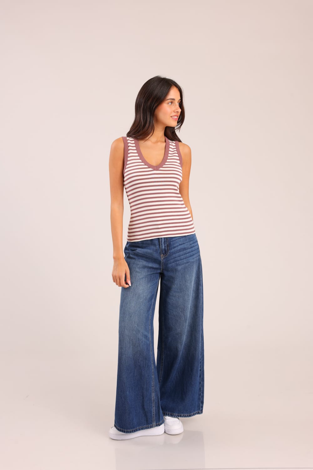 FOX נשים אחר גופיית ריב גופיית ריב