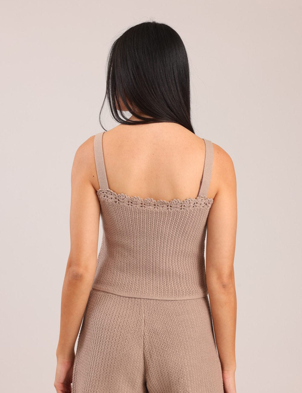 FOX נשים אחר גופיית סריג גופיית סריג