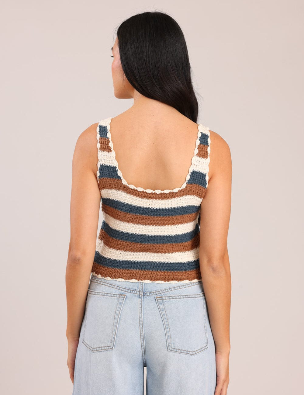 FOX נשים אחר גופיית סריג גופיית סריג