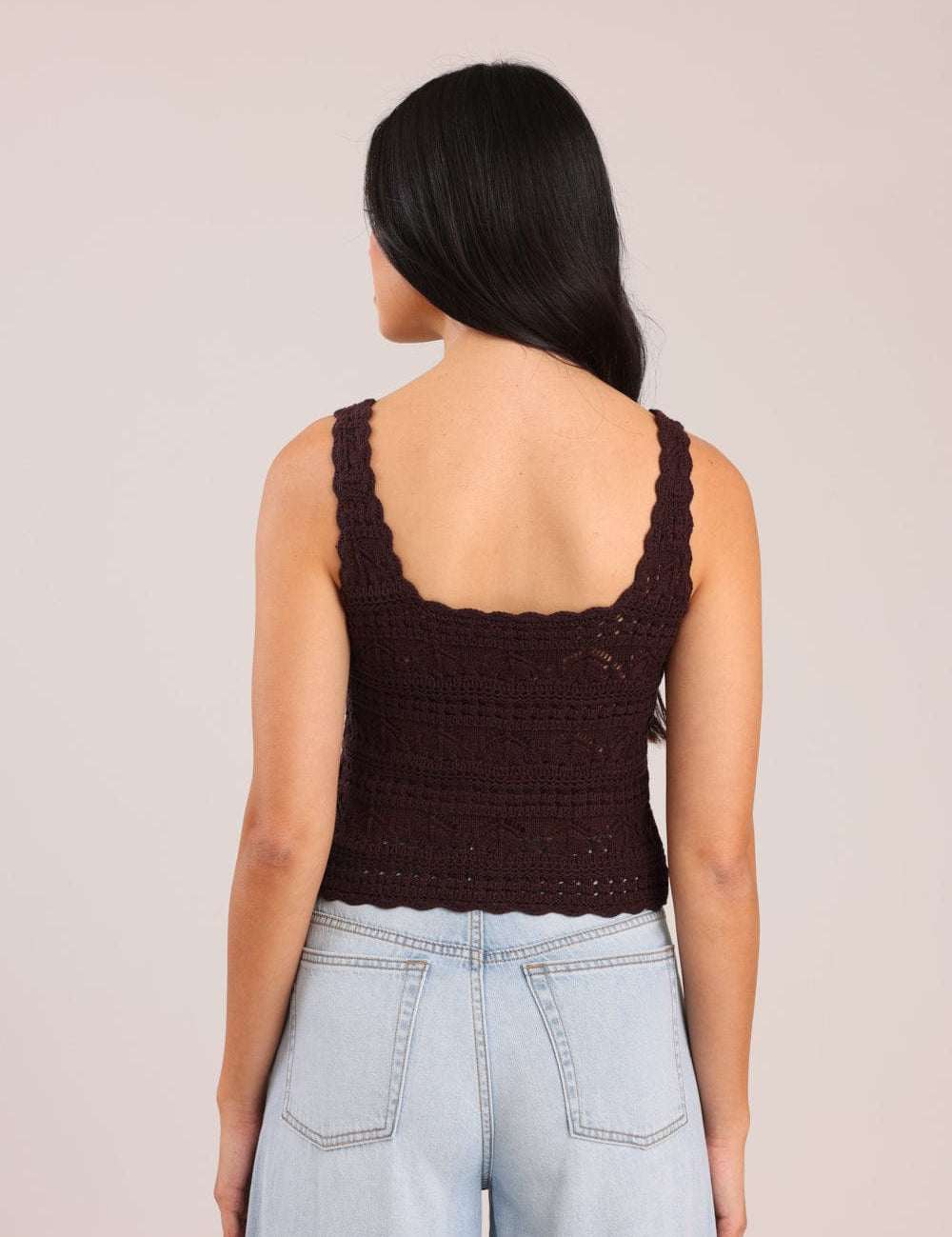 FOX נשים אחר גופיית סריג גופיית סריג