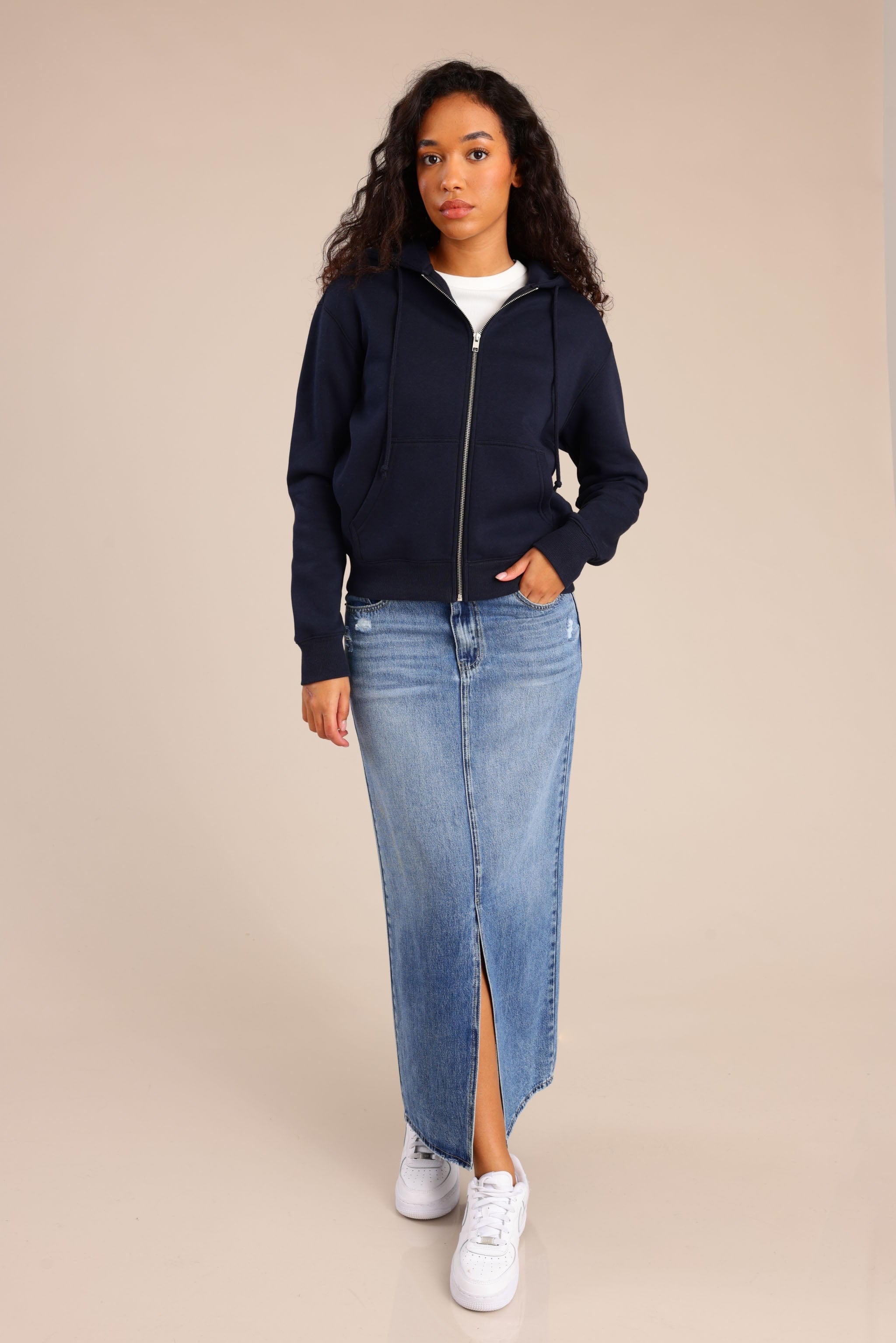 FOX נשים אחר חצאית ג'ינס חצאית ג'ינס