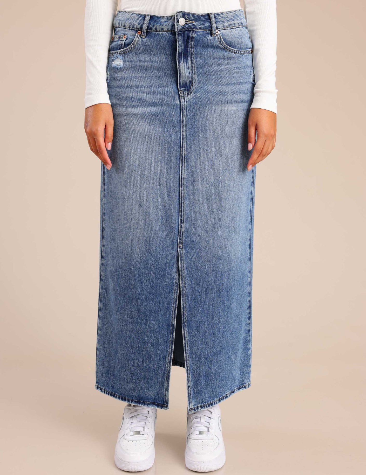 FOX נשים אחר חצאית ג'ינס חצאית ג'ינס