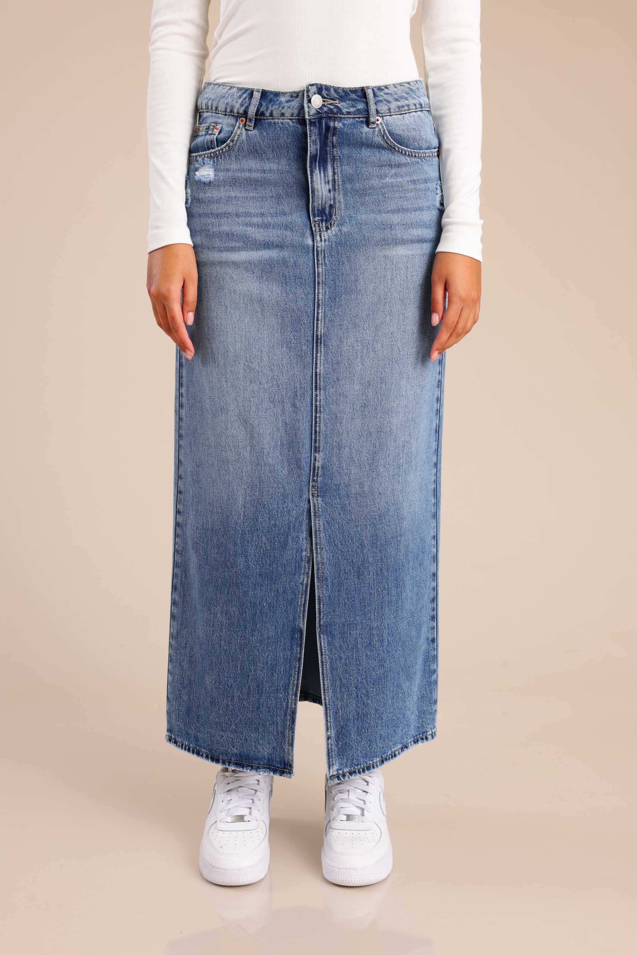 FOX נשים אחר חצאית ג'ינס חצאית ג'ינס