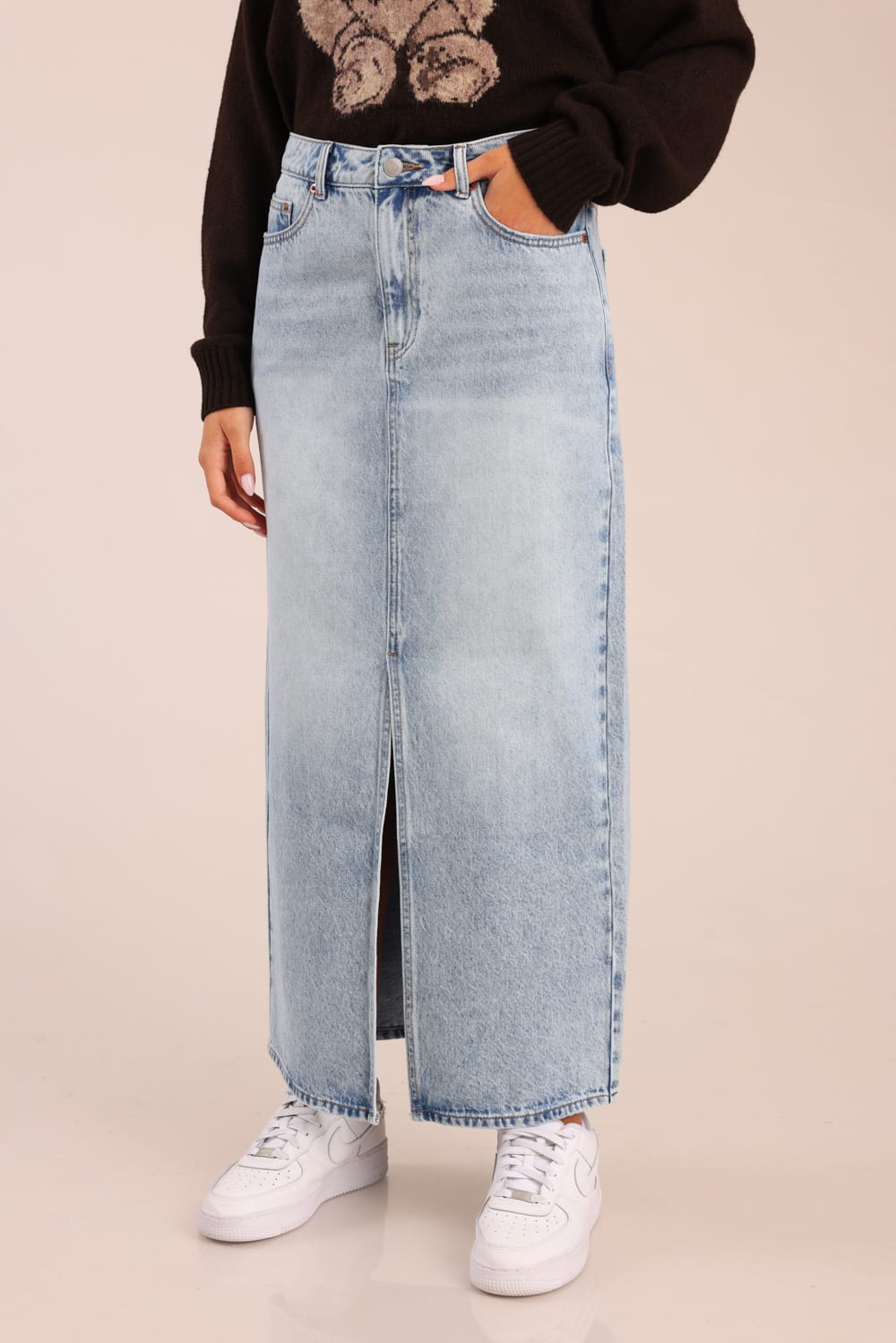 FOX נשים אחר חצאית ג'ינס חצאית ג'ינס