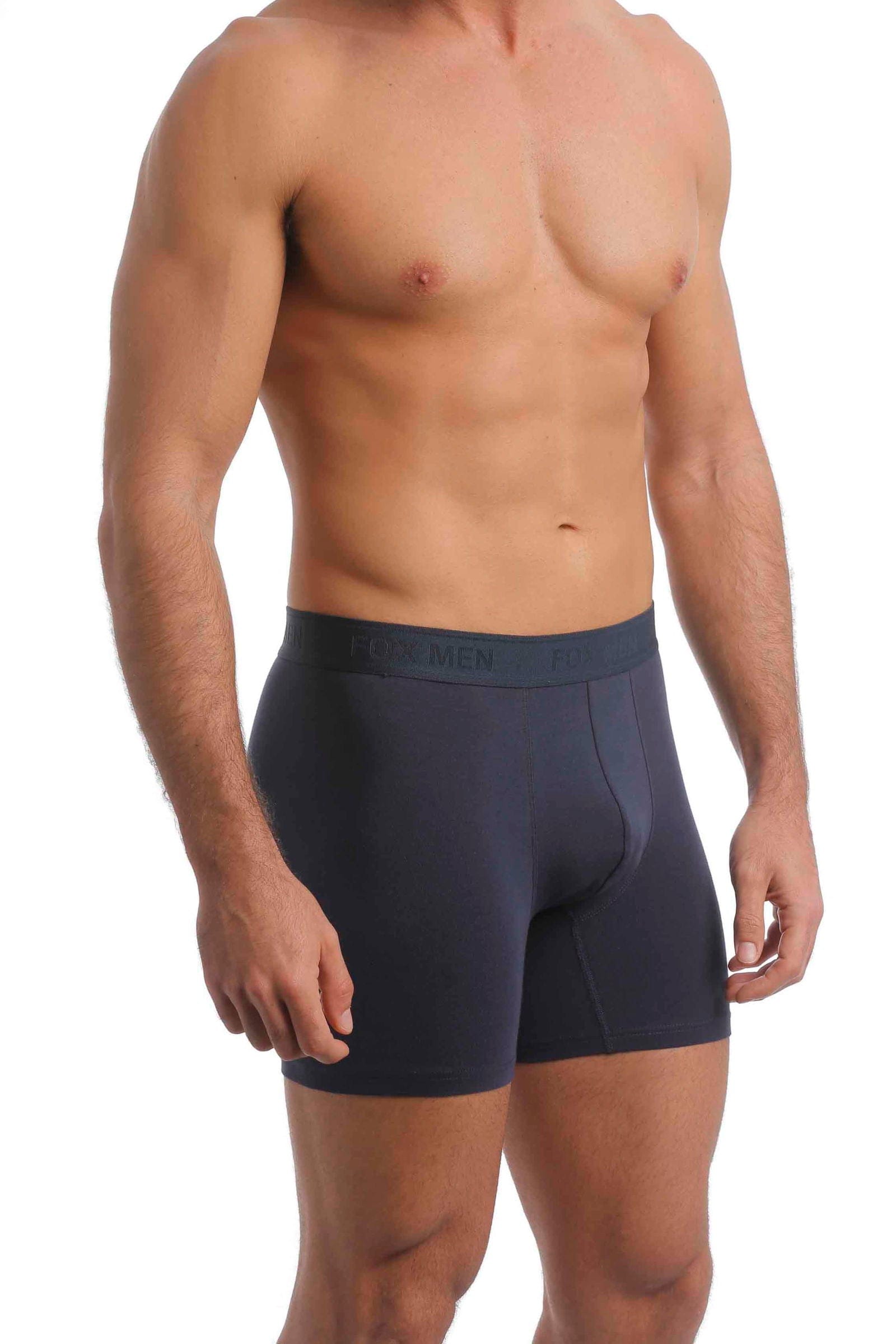 FOX אביזרים תחתונים מארז 2 תחתוני בוקסר ארוך לגבר | אפור מארז 2 תחתוני בוקסר ארוך לגבר | אפור