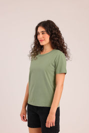 FOX נשים חולצה חולצת טישרט בייסיק עם צווארון עגול FOX | חולצת בייסיק | קנה עכשיו