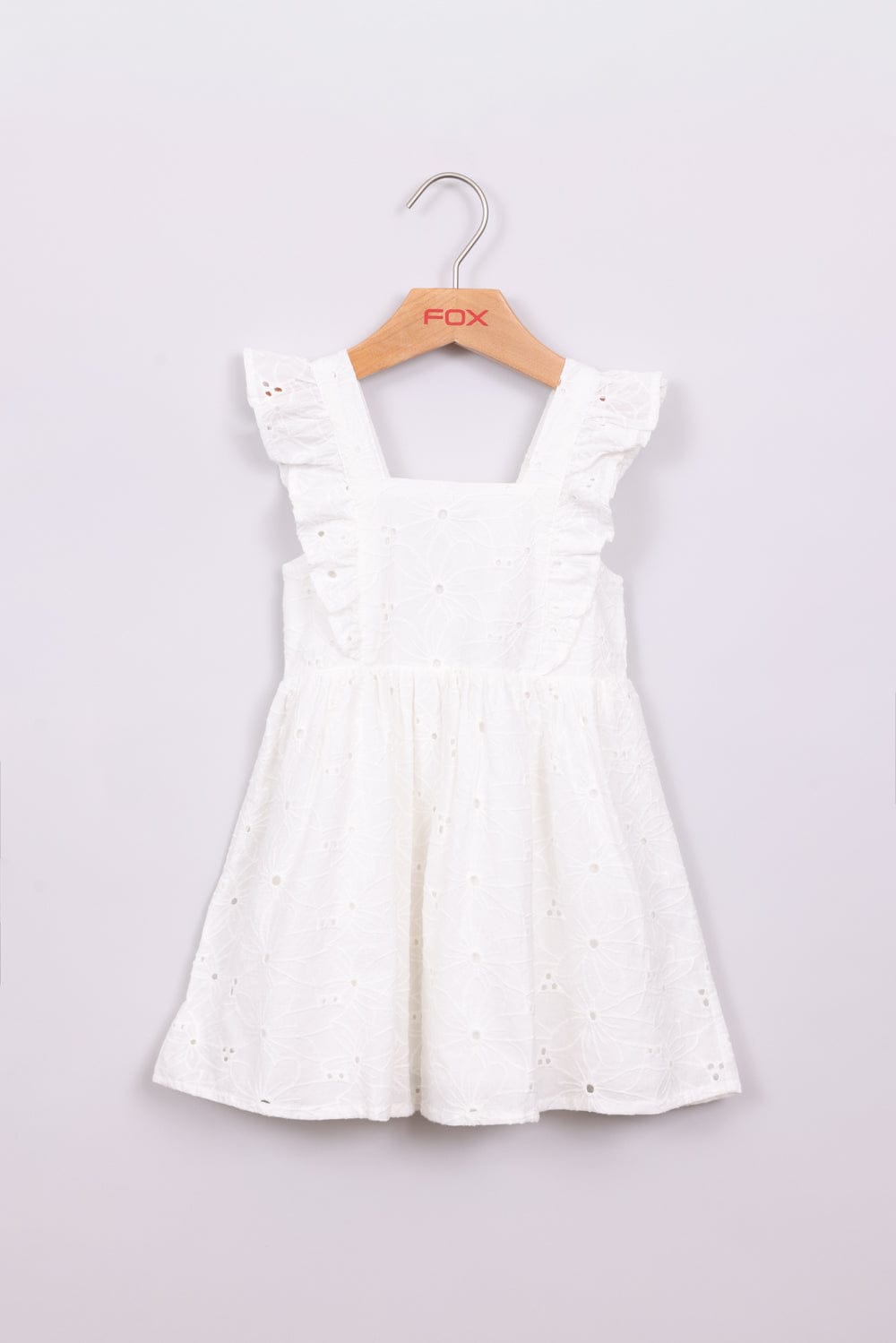 FOX תינוקות בנות אחר שמלה רקומה פרחים שמלה רקומה פרחים