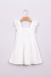 FOX תינוקות בנות אחר שמלה רקומה פרחים שמלה רקומה פרחים