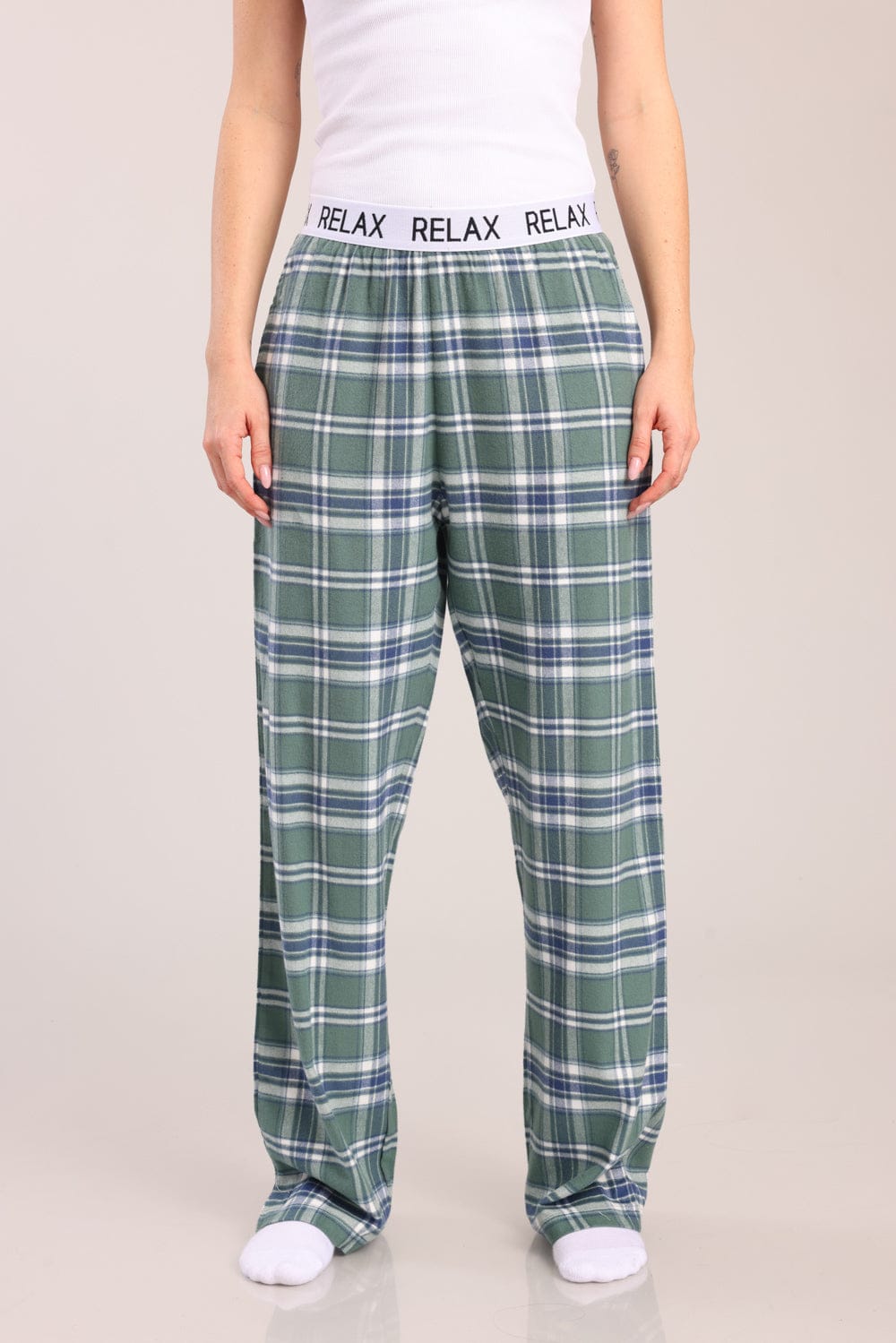 FOX נשים אחר מכנסי פיג'מה פלאנל מכנסי פיג'מה פלאנל