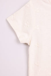 FOX תינוקות בנות חולצה קצרה חולצת טישרט חלקה חולצת טישרט חלקה