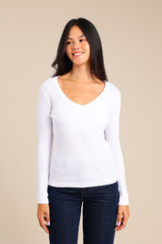 FOX נשים חולצה חולצה ארוכה צווארון V FOX | חולצה ארוכה צווארון V | קנה עכשיו