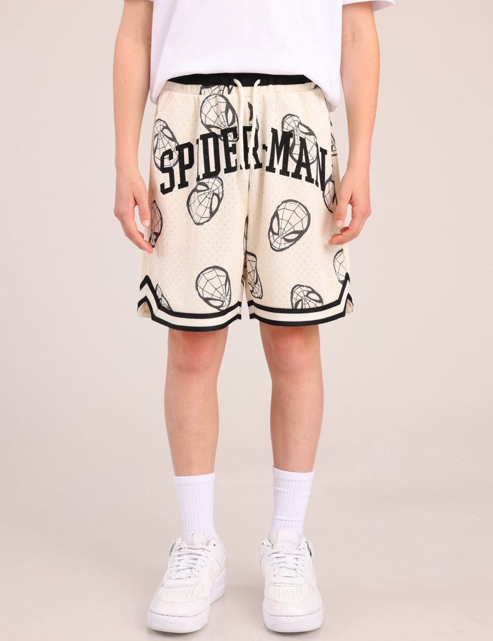 FOX בנים מכנסיים קצרים מכנסי כדורסל ממותגים ספיידרמן מכנסי כדורסל ממותגים ספיידרמן