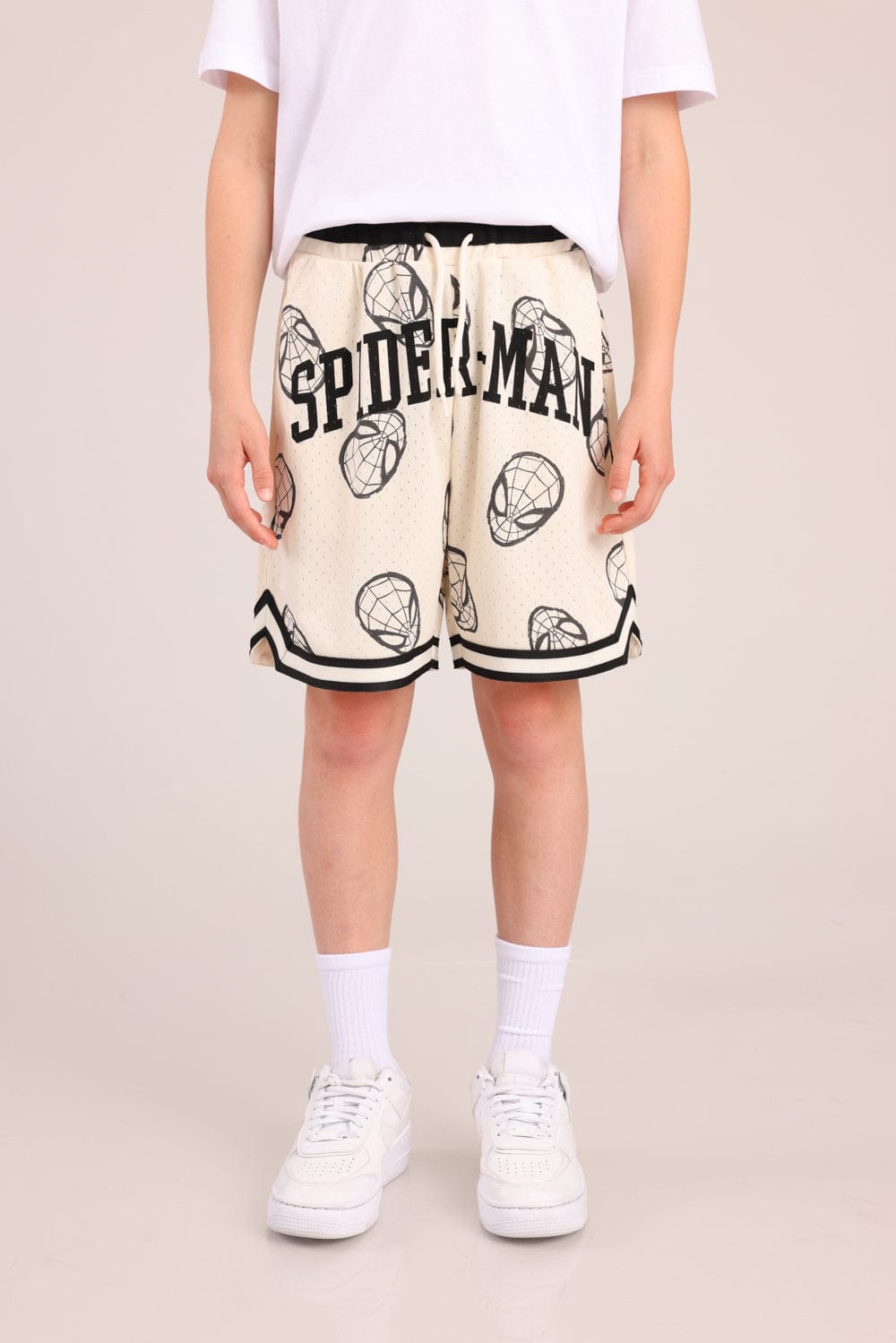FOX בנים מכנסיים קצרים מכנסי כדורסל ממותגים ספיידרמן מכנסי כדורסל ממותגים ספיידרמן