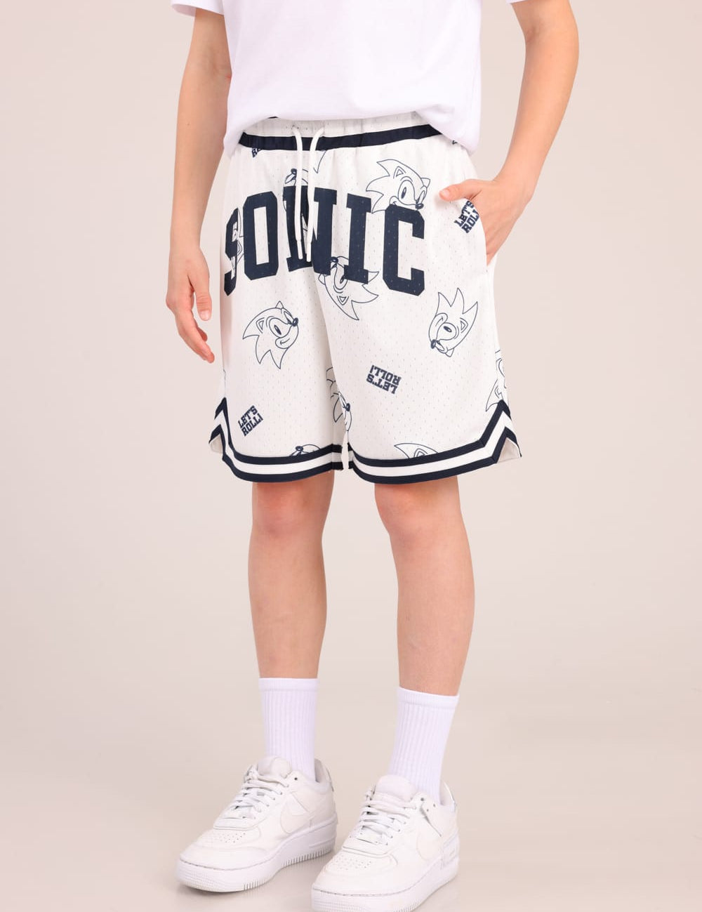 FOX בנים מכנסיים קצרים מכנסי כדורסל ממותגים סוניק מכנסי כדורסל ממותגים סוניק