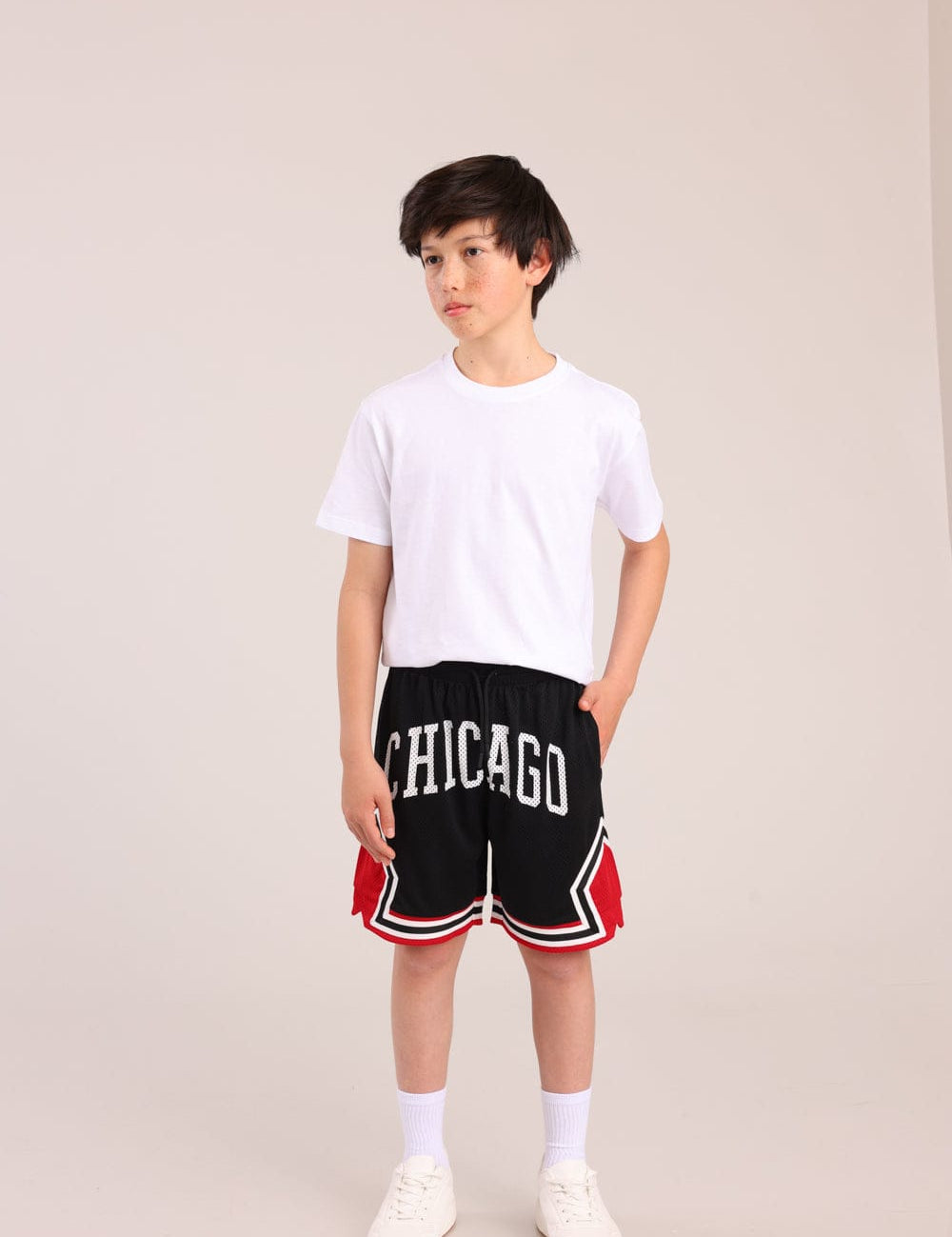 FOX בנים מכנסיים קצרים מכנסי כדורסל NBA מכנסי כדורסל NBA