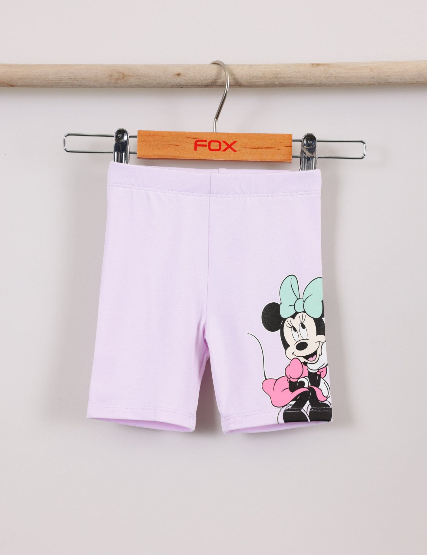 FOX תינוקות בנות מכנסיים מארז 2 טייצים קצרים ממותג דיסני FOX | טייץ קצר ממותג דיסני וחלק 2PP | קנה עכשיו