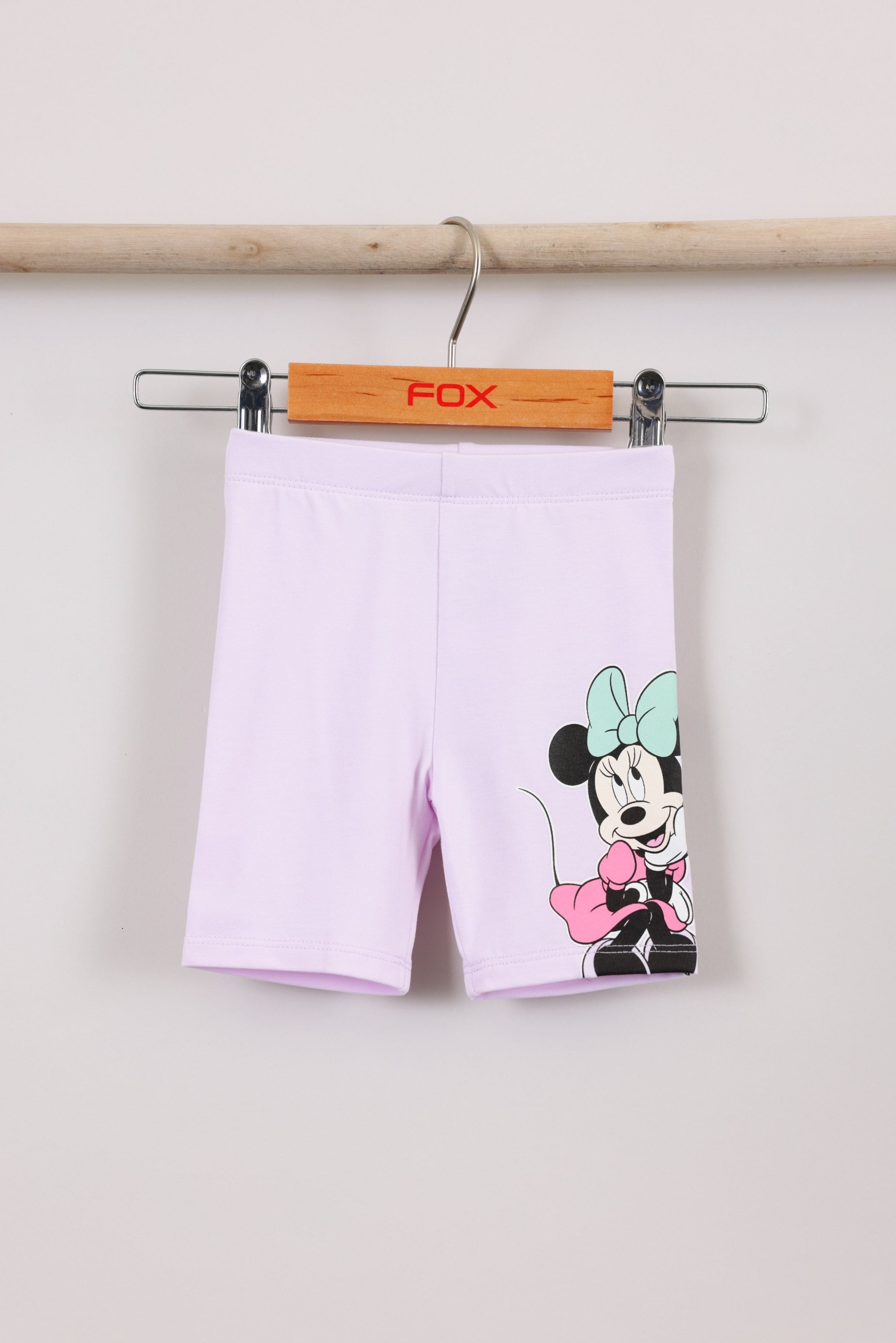FOX תינוקות בנות מכנסיים מארז 2 טייצים קצרים ממותג דיסני FOX | טייץ קצר ממותג דיסני וחלק 2PP | קנה עכשיו