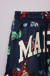 FOX תינוקות בנים מכנסיים קצרים מכנסי כדורסל ממותגים מארוול מכנסי כדורסל ממותגים מארוול