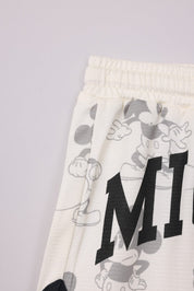 FOX תינוקות בנים מכנסיים קצרים מכנסי כדורסל ממותגים מיקי מאוס דיסני מכנסי כדורסל ממותגים מיקי מאוס דיסני