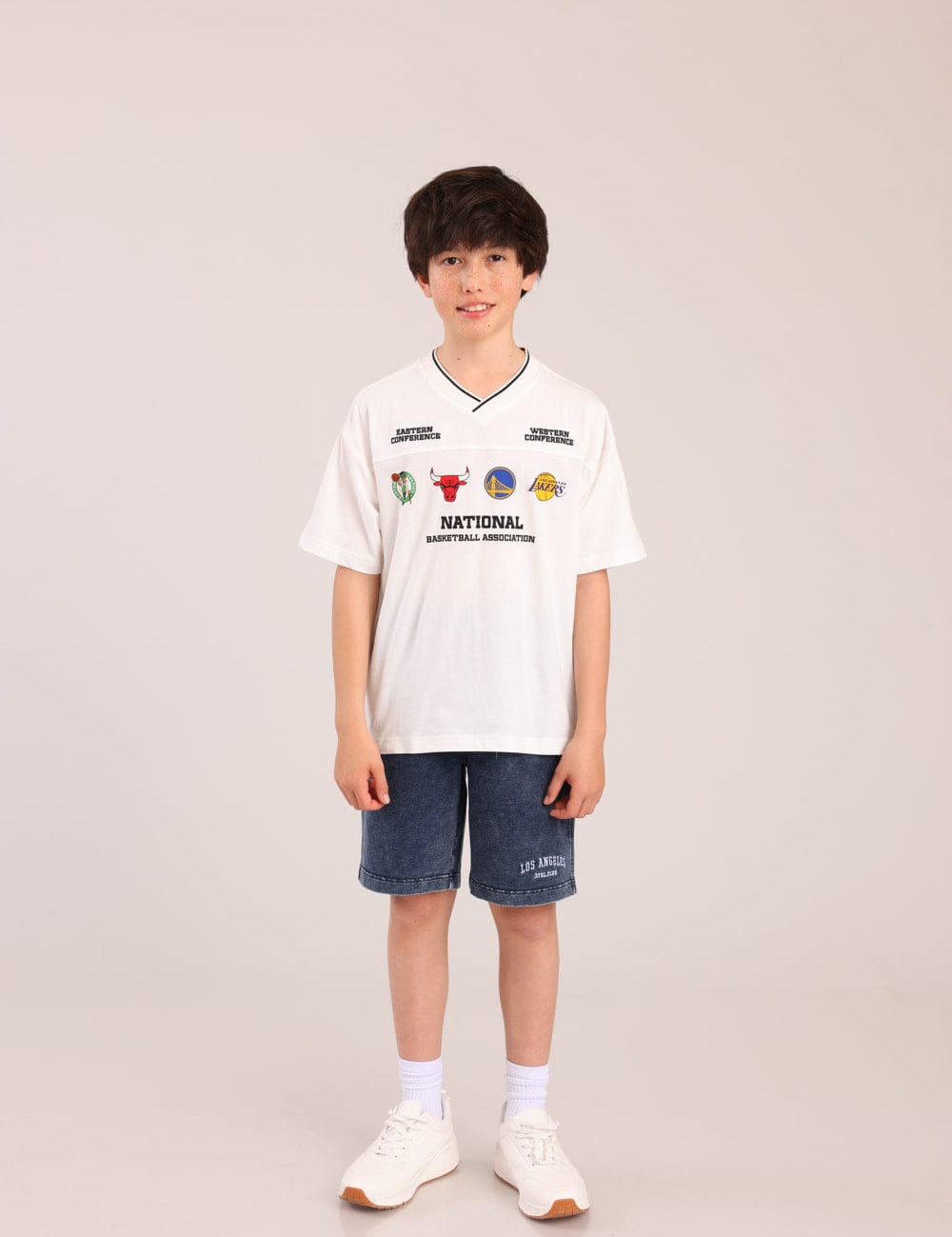 FOX בנים מכנסיים קצרים מכנסי פוטר קל NBA מכנסי פוטר קל NBA