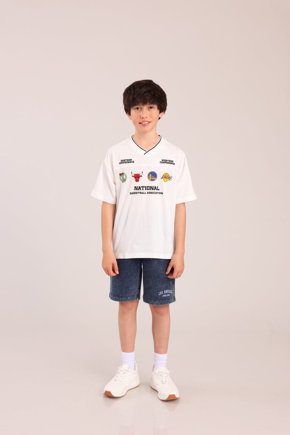 FOX בנים מכנסיים קצרים מכנסי פוטר קל NBA מכנסי פוטר קל NBA