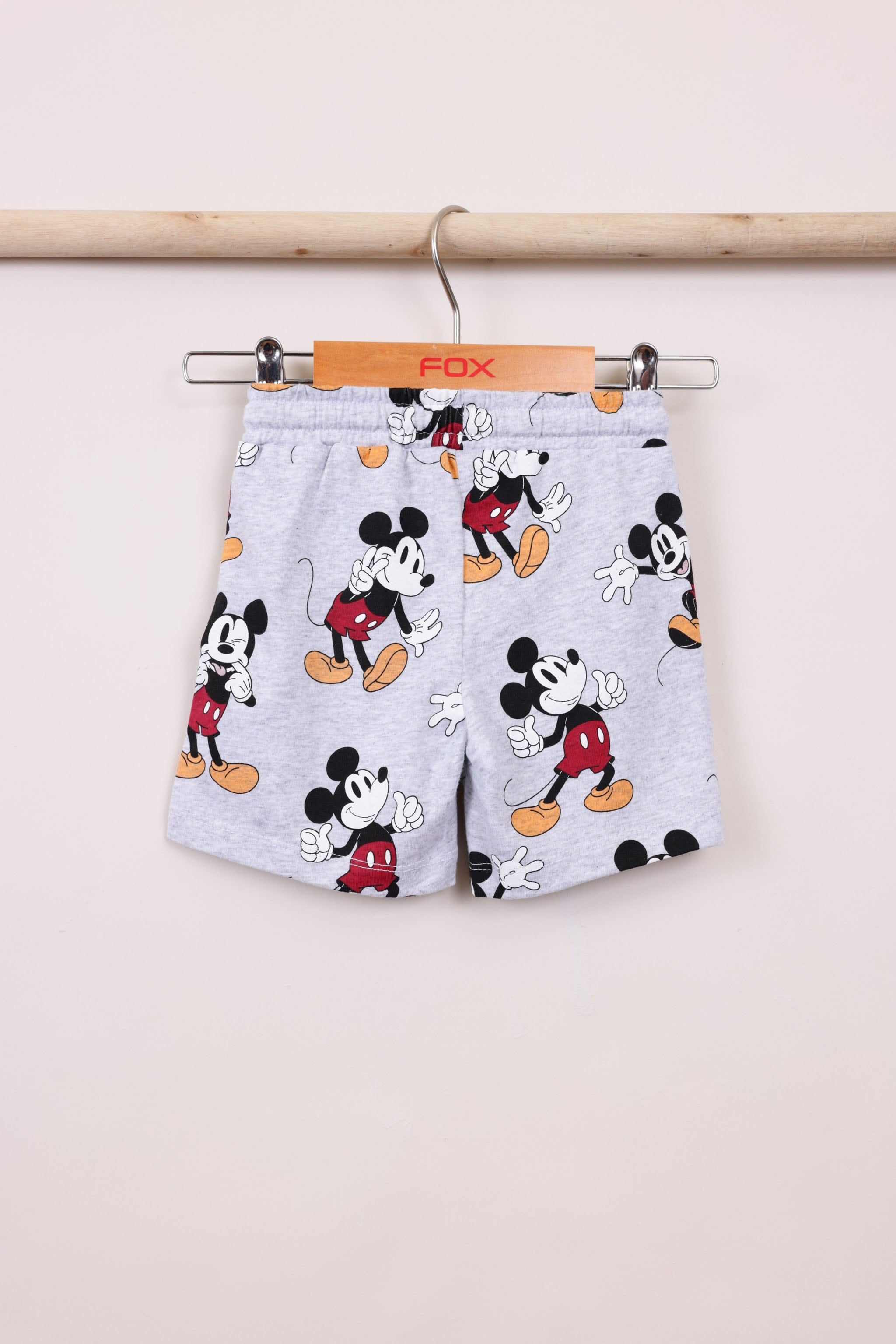 FOX תינוקות בנים מכנסיים מארז 2 מכנסי ברמודה מיקי מאוס דיסני מארז 2 מכנסי ברמודה מיקי מאוס דיסני