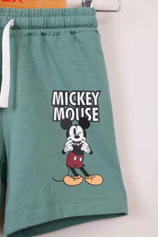 FOX תינוקות בנים מכנסיים מארז 2 מכנסי ברמודה מיקי מאוס דיסני מארז 2 מכנסי ברמודה מיקי מאוס דיסני