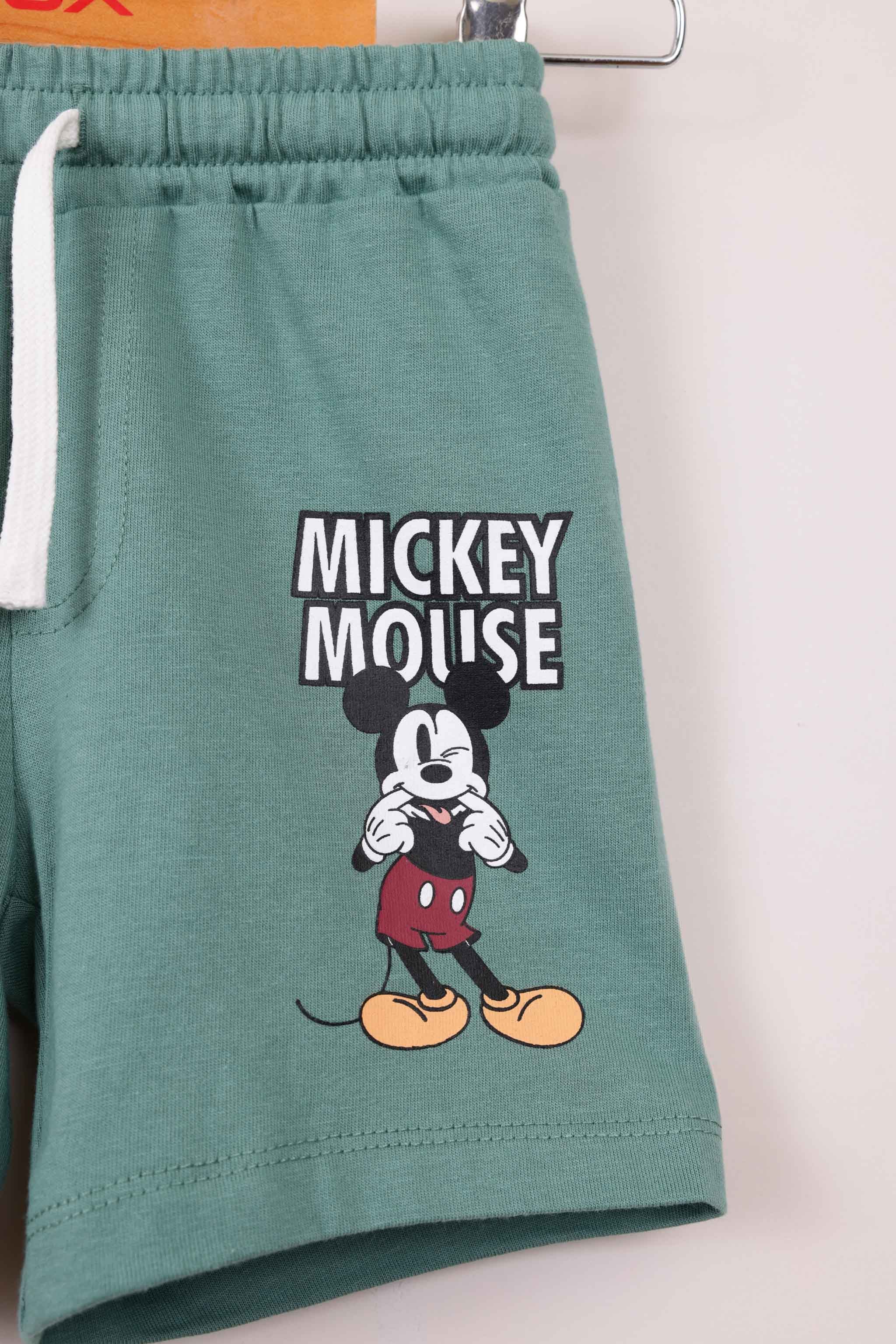 FOX תינוקות בנים מכנסיים מארז 2 מכנסי ברמודה מיקי מאוס דיסני מארז 2 מכנסי ברמודה מיקי מאוס דיסני