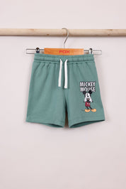 FOX תינוקות בנים מכנסיים מארז 2 מכנסי ברמודה מיקי מאוס דיסני מארז 2 מכנסי ברמודה מיקי מאוס דיסני