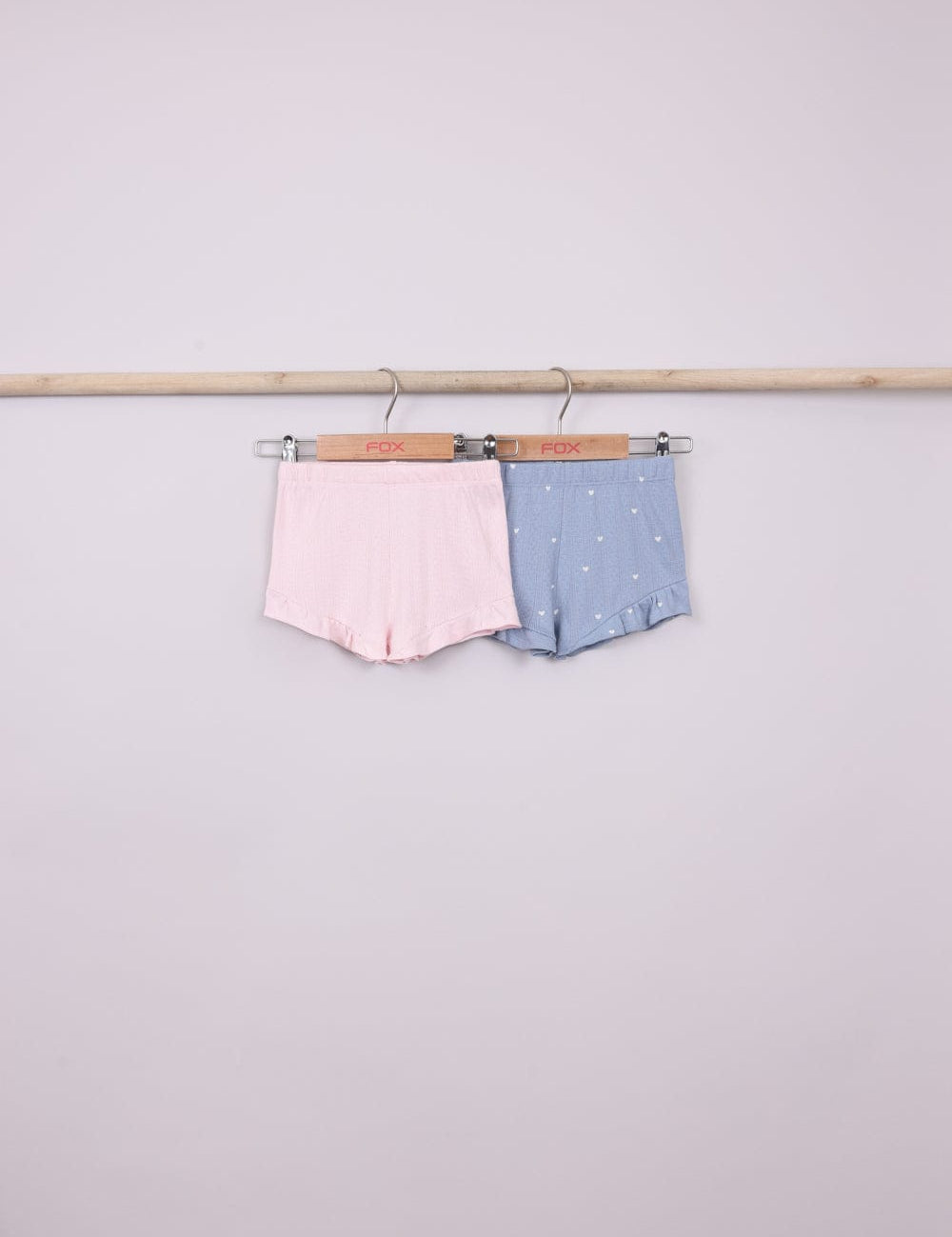 FOX תינוקות בנות מכנסיים מארז 2 שורטים קצרים מארז 2 שורטים קצרים