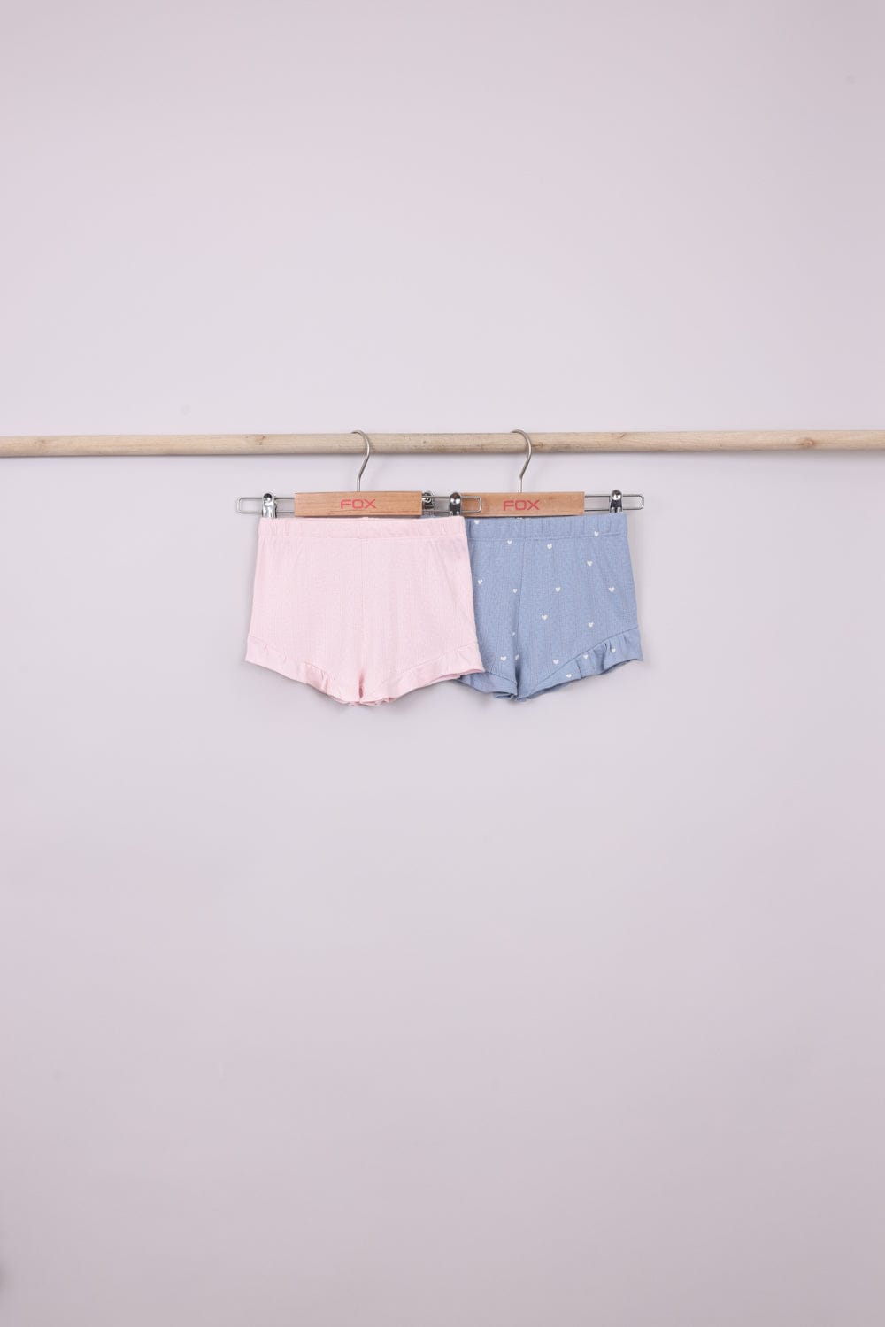 FOX תינוקות בנות מכנסיים מארז 2 שורטים קצרים מארז 2 שורטים קצרים