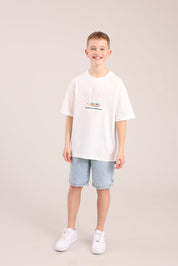 FOX בנים מכנסיים ג'ינס ברמודה ג'ינס ברמודה