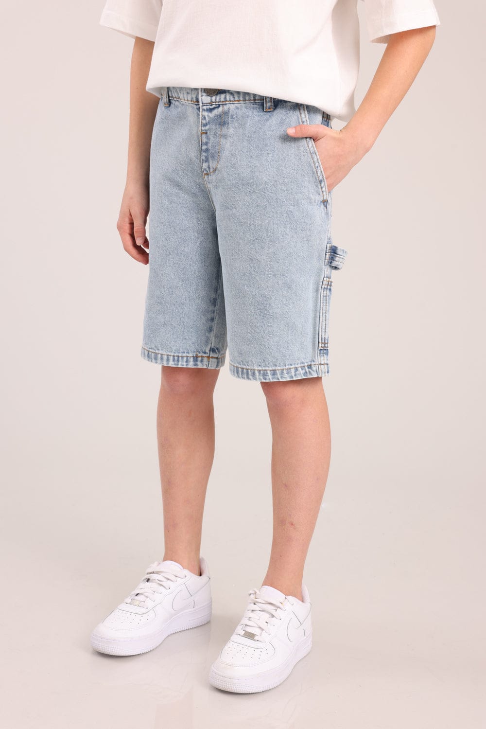 FOX בנים מכנסיים ג'ינס ברמודה ג'ינס ברמודה