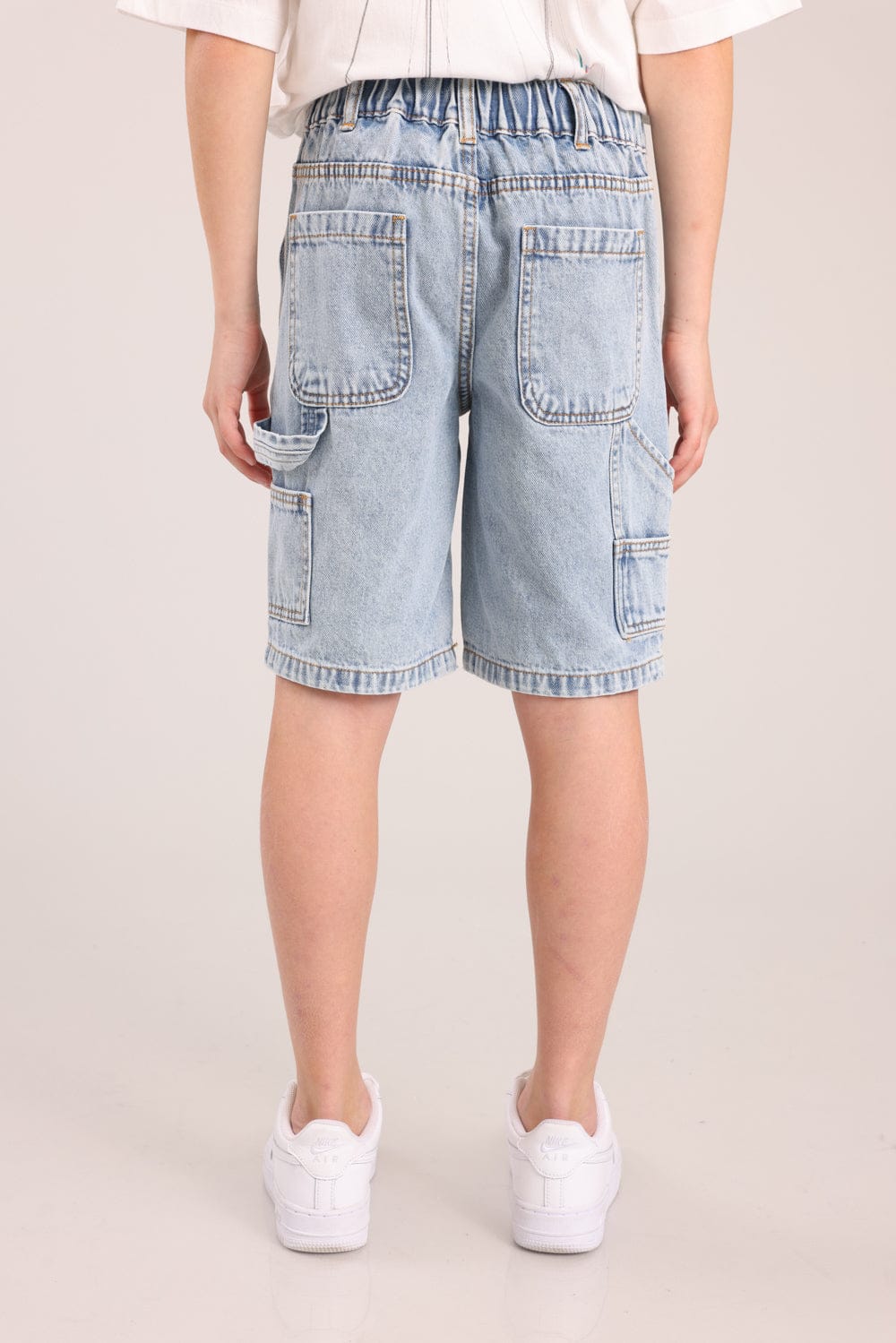 FOX בנים מכנסיים ג'ינס ברמודה ג'ינס ברמודה