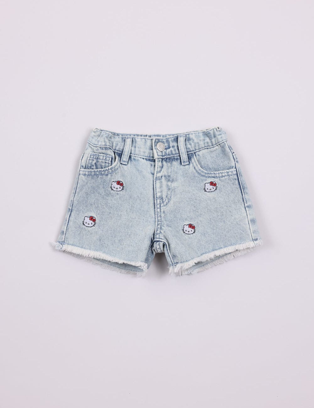 FOX תינוקות בנות מכנסיים ג'ינס קצר ממותג הלו קיטי ג'ינס קצר ממותג הלו קיטי