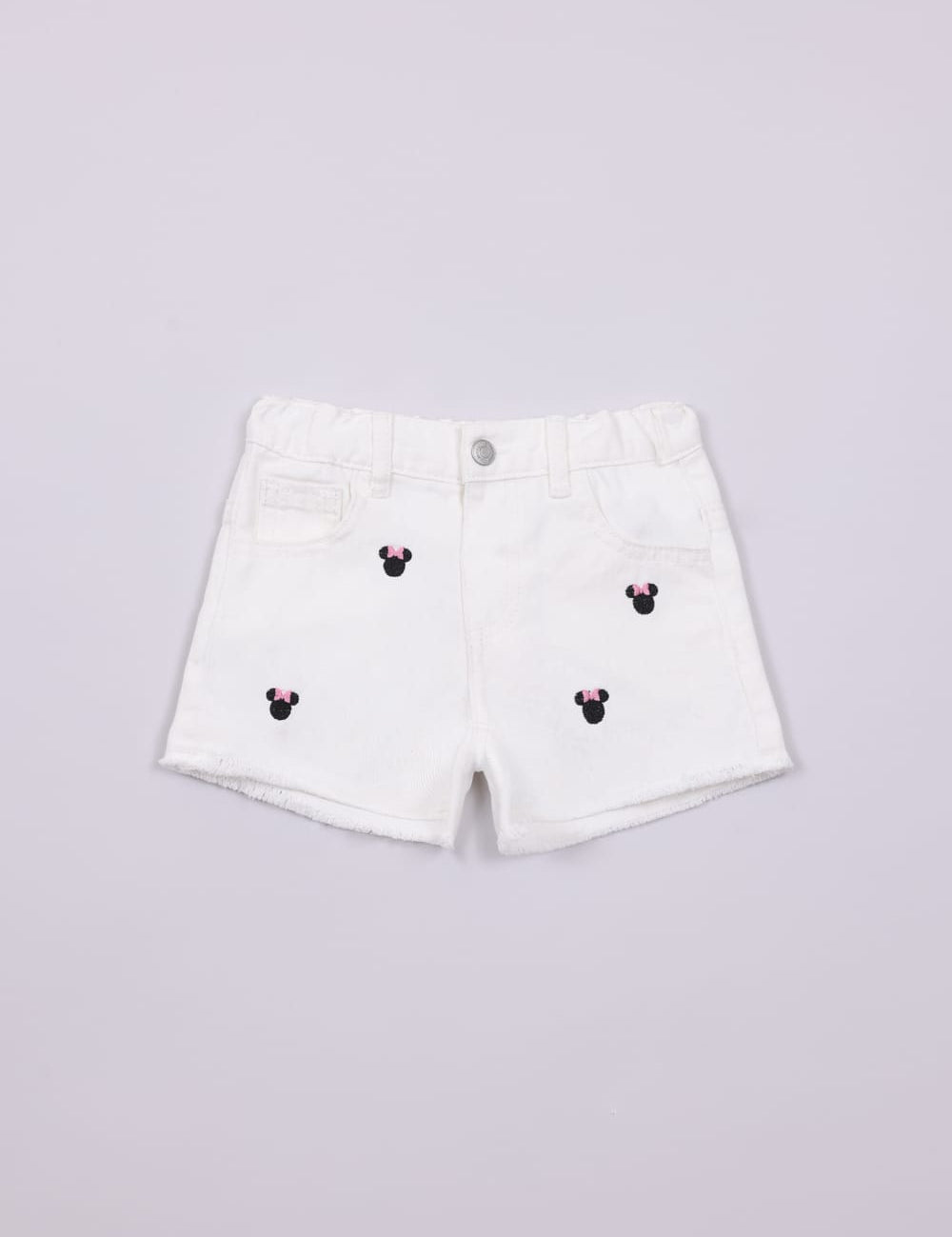 FOX תינוקות בנות מכנסיים ג'ינס קצר ממותג מיני מאוס דיסני ג'ינס קצר ממותג מיני מאוס דיסני