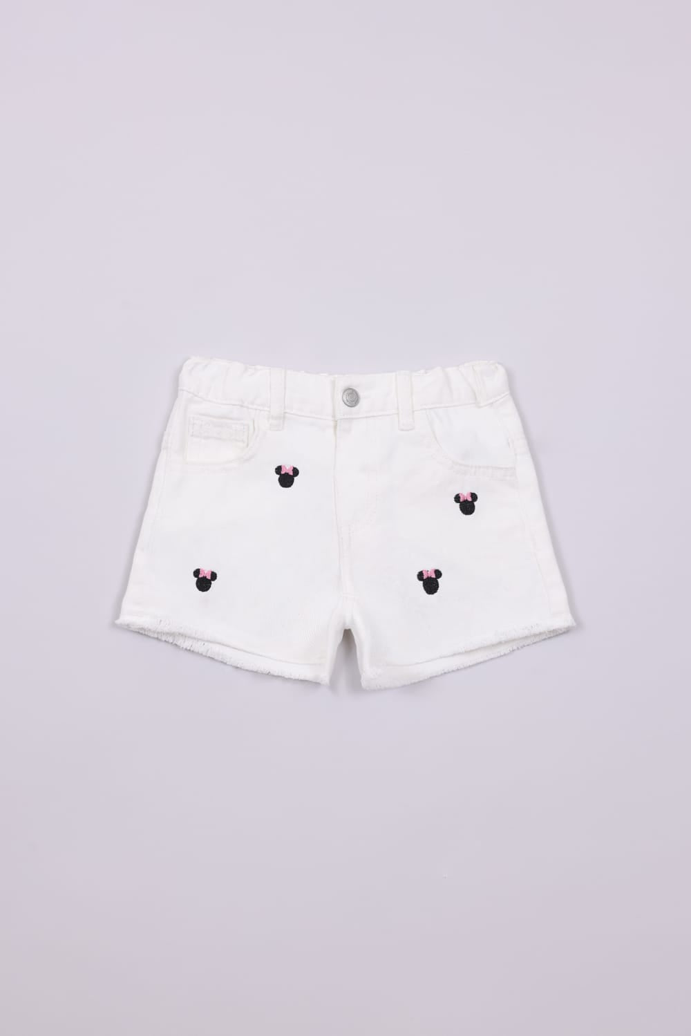 FOX תינוקות בנות מכנסיים ג'ינס קצר ממותג מיני מאוס דיסני ג'ינס קצר ממותג מיני מאוס דיסני