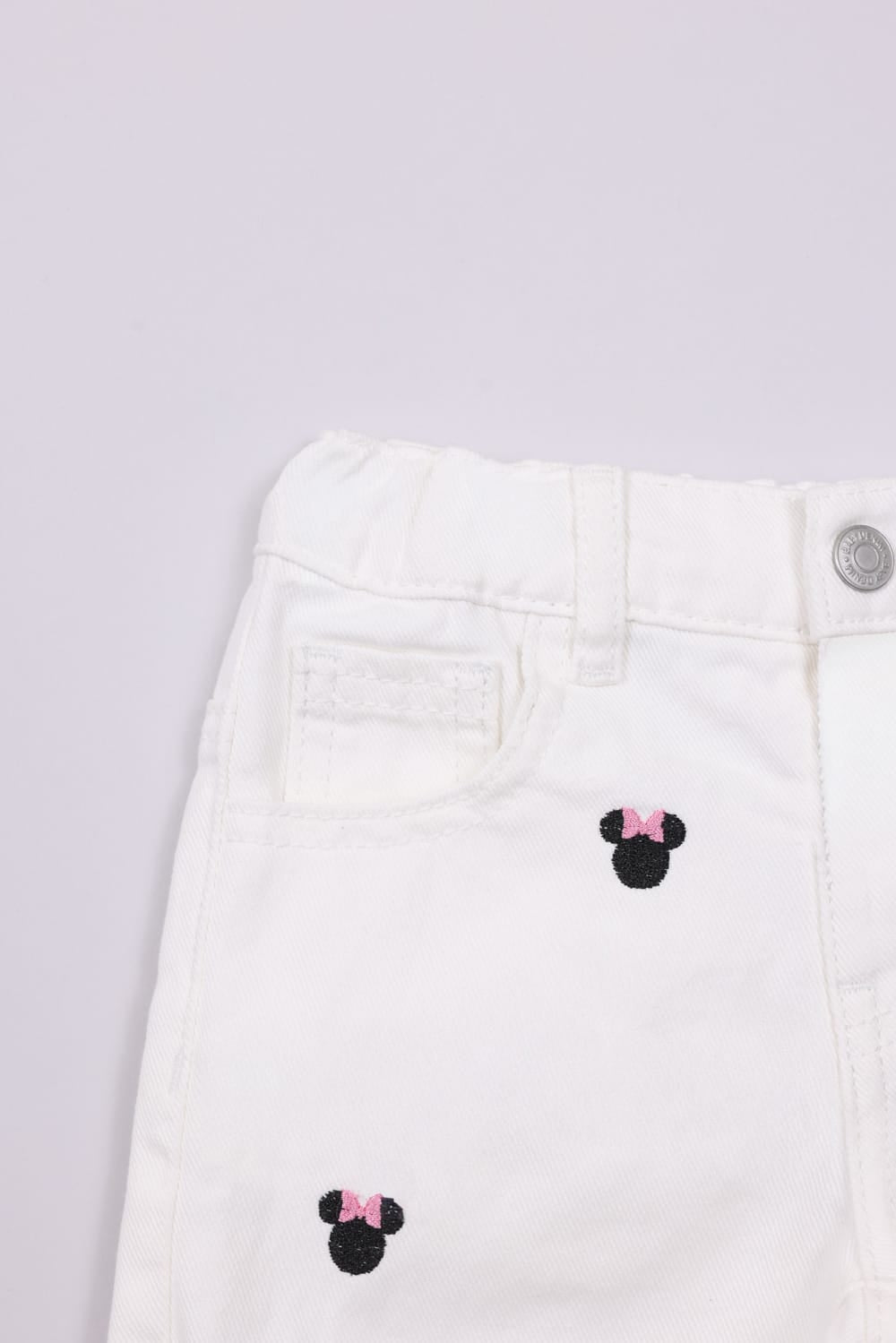 FOX תינוקות בנות מכנסיים ג'ינס קצר ממותג מיני מאוס דיסני ג'ינס קצר ממותג מיני מאוס דיסני