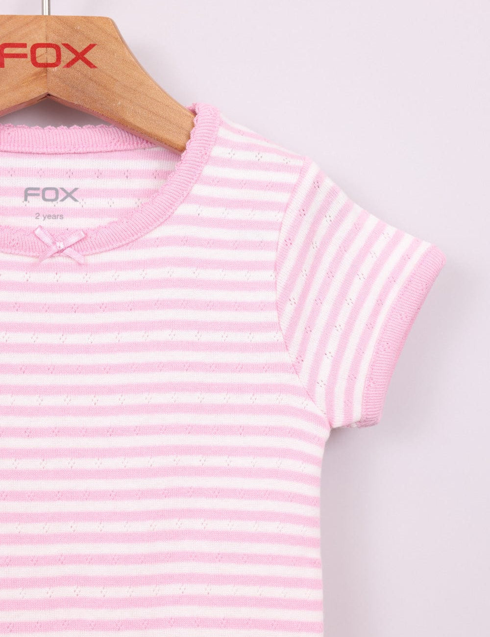 FOX תינוקות בנות חולצה חולצת ריב עם הדפס חולצת ריב עם הדפס